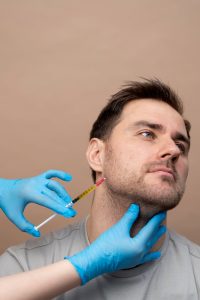 Patient receive Jaw Botox Injection